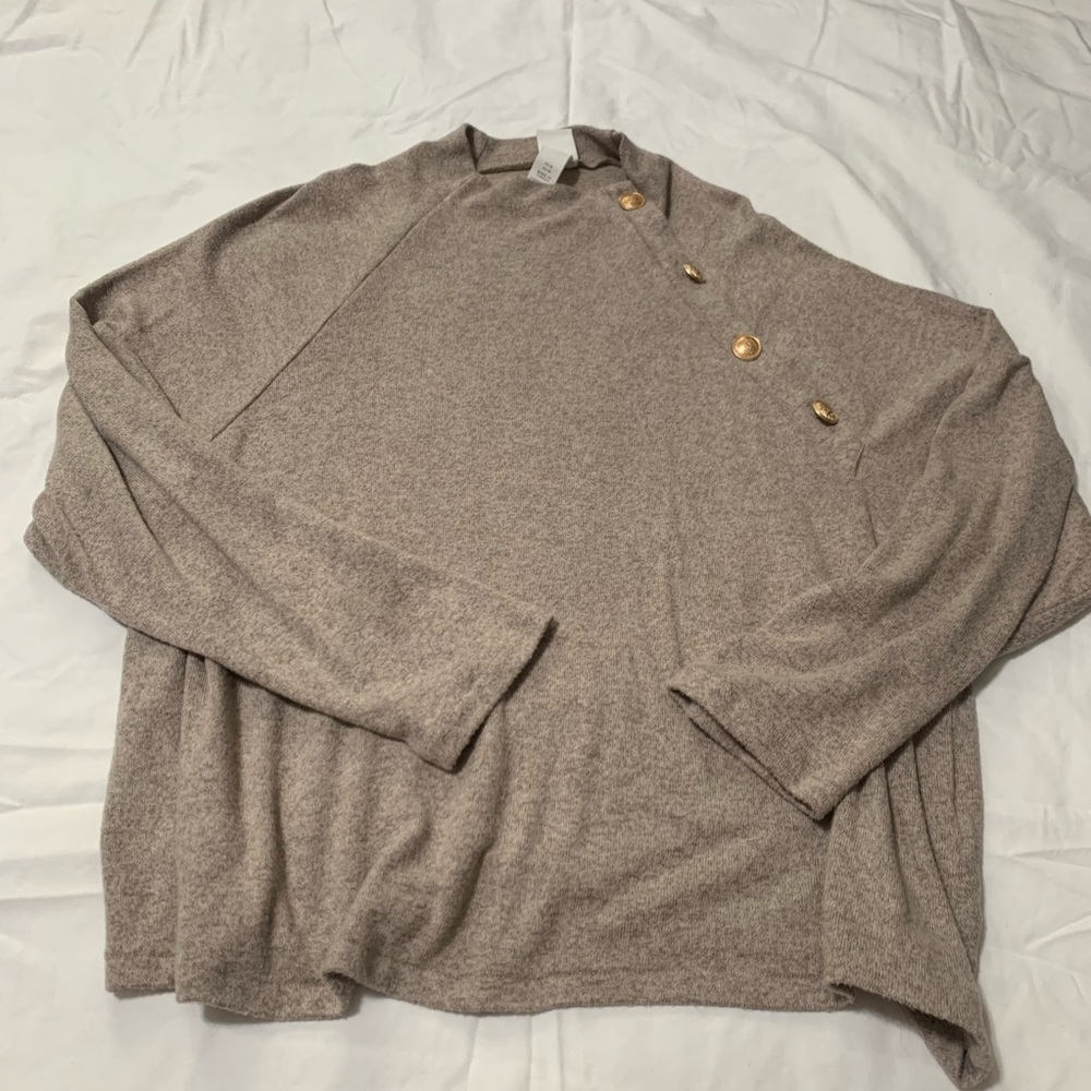 Turtle neck, batwing longsleeve top